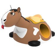 Horse with tube photo